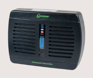 Lockdown Rechargeable/Renewable Dehumidifier with Compact